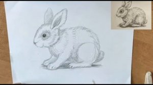 Как нарисовать кролика карандашом