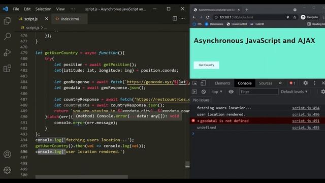Returning a value from async function смотреть онлайн