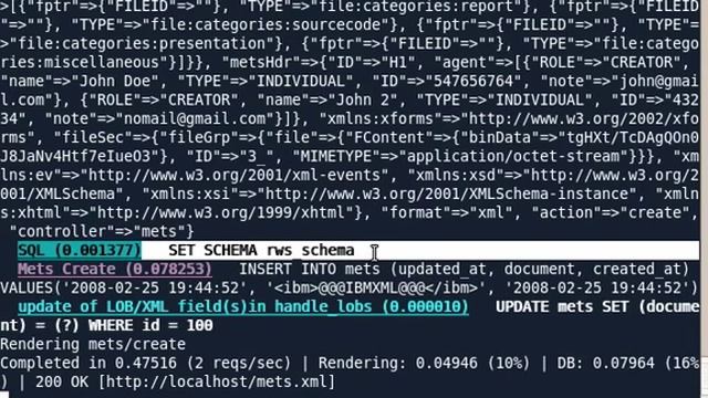 METS using DB2 / XForms / Ruby On Rails REST WebService смотреть онлайн
