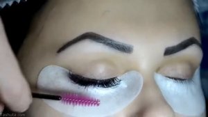 Объемное наращивание ресниц Hollywood процесс и результат Volume eyelash Старое 2016