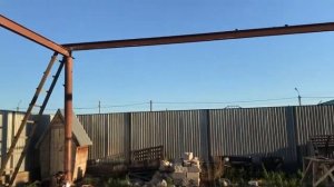 Установка кран балки