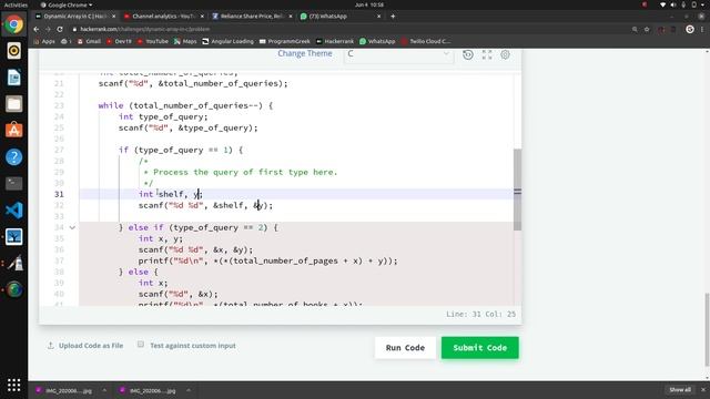 15. Dynamic Array in C | Hackerrank C Solutions смотреть онлайн