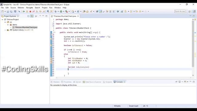 How to check Fibonacci Number in Java | Coding Skills смотреть онлайн