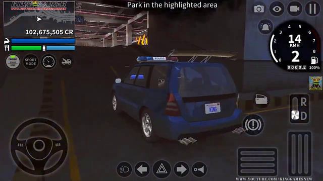 Police Car Mitsubishi Lancer Evolution Parking - Car Driving Online Simulator - Android GamePlay смотреть онлайн