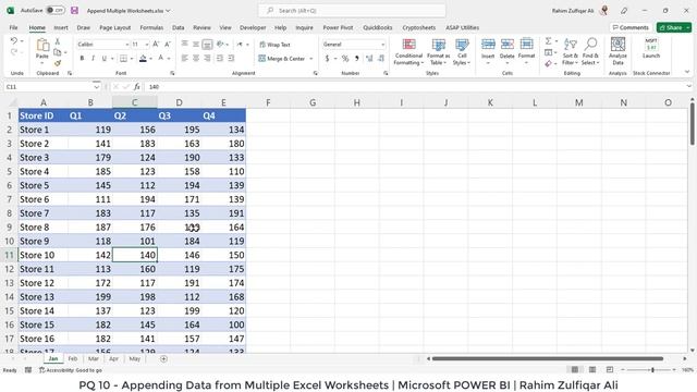 PQ 10 - Appending Data from Multiple Excel Worksheets | Microsoft POWER BI | ETL Tool Power Query смотреть онлайн