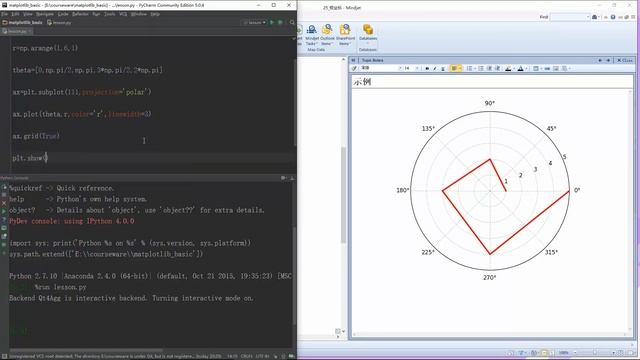 Python数据可视化分析-matplotlib-25.极坐标 смотреть онлайн