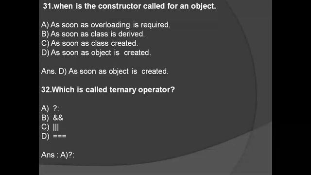 MCQ'S On Java Programming |Part1| смотреть онлайн