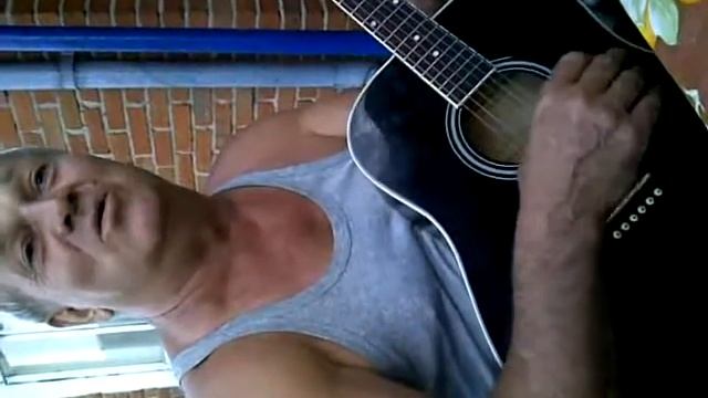 Снег Серебрится. Дядя Толя играет на гитаре, а мы подпеваем) смотреть онлайн