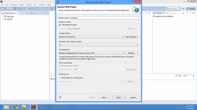 First Basic Program in JSP using Eclipse and Tomcat Server in Tamil смотреть онлайн