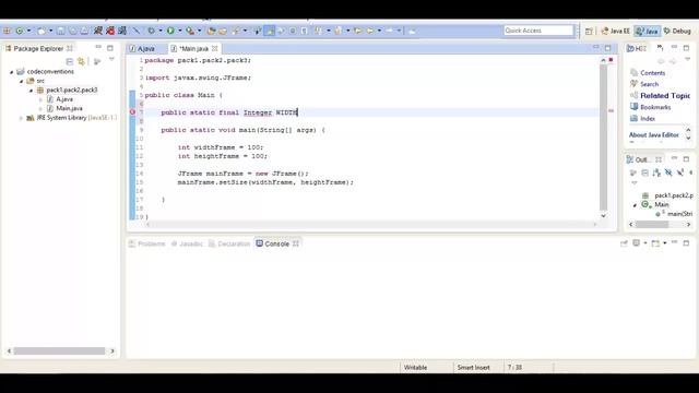 java code conventions: Константы и методы, урок 10! смотреть онлайн