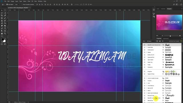 How to create a YouTube Channel Art in Photoshop Step by Step tutorial | Photoshop Tutorial in Tami смотреть онлайн