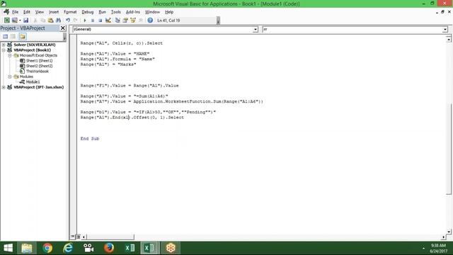 Range Object Handling in VBA Macros - Excel VBA Macros Training in Hindi смотреть онлайн
