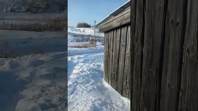 Мороз и солнце.Как чистят дороги после снегопада в нашей деревне. смотреть онлайн