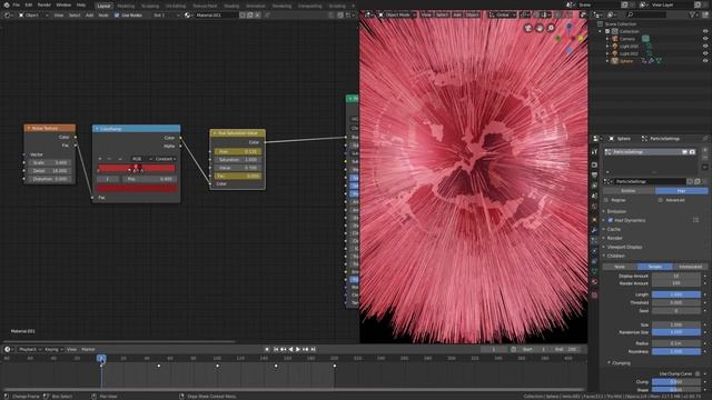 Animated color changing hair particle simulation - Blender 2.8 Eevee Tutorial смотреть онлайн