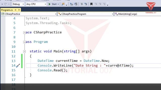 DateTime Type in c# | Part - 8 | #tutorial007 смотреть онлайн