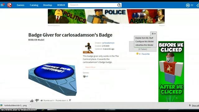 Create Badge For your Roblox Map смотреть онлайн
