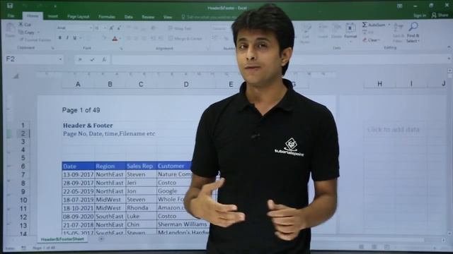MS Excel - Header & Footer смотреть онлайн