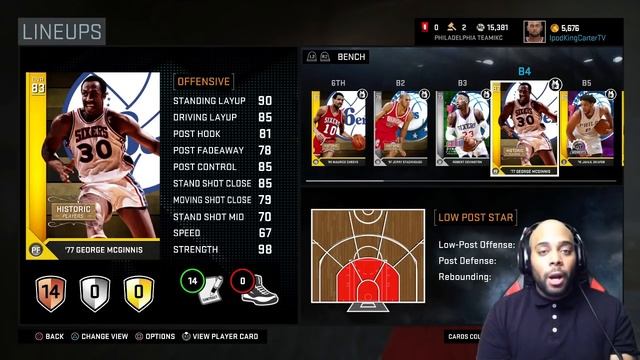 NBA 2K16 MyTEAM MT PLAYOFFS - IKC PICKS SIXERS! HIS STARTING FIVE & BADGES #MTPlayoffs смотреть онлайн