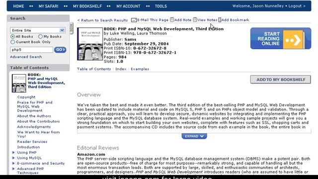 The Safari Service for Reading Tech Books смотреть онлайн