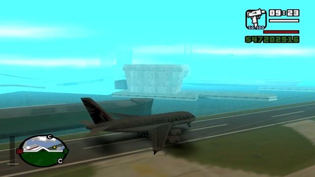 GTA SA - ПОСАДКА ГИГАНТСКОГО A380 НА АВИАНОСЕЦ ! смотреть онлайн
