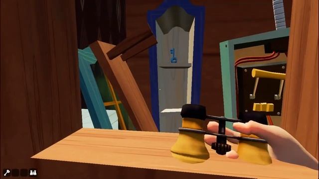 Hello Neighbor Alpha 4 Находим магнит, ключ и забираемся на крышу смотреть онлайн