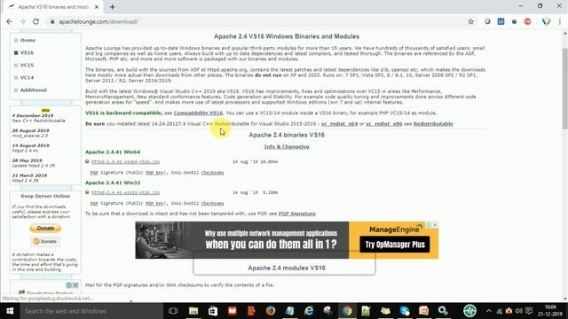 Apache Http 2.4 Web Server Download , Install and successfully Configure on Windows 10 || 2020 || смотреть онлайн