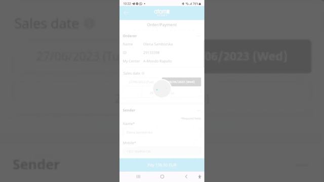 Как оформить покупку в филиале Атоми Европа с браузера телефона смотреть онлайн