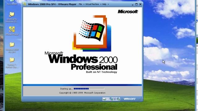 3DMark 01 in Windows 2000 (VMware) in XP (VirtualBox) смотреть онлайн