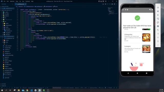 clon de uberEats utilizando react-native- cli y typescript смотреть онлайн