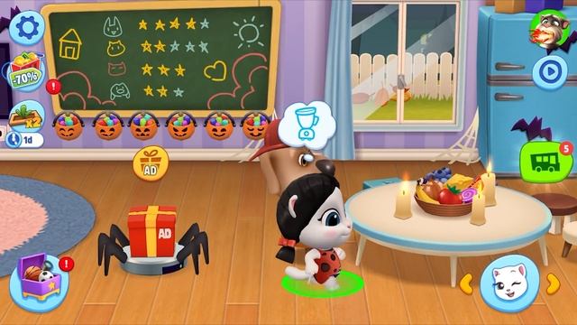 BOO! ? Spook-tacular Halloween Party in My Talking Tom Friends! NEW Gameplay смотреть онлайн