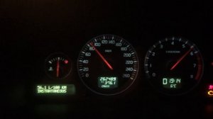 Разгон Volvo S60 1 (2006), 2.4, 170лс (Kick down Volvo S60 1 rest)