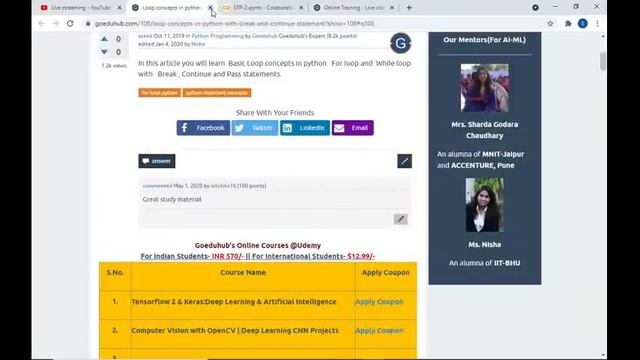 Online Summer Training in Machine Learning and Data Science with Python | Class-2 смотреть онлайн