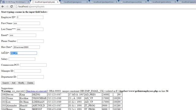 การเชื่อมต่อ PHP กับ Oracle และการใช้ AJAX บน PHP смотреть онлайн