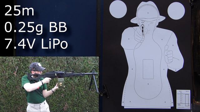 Airsoft - Raptor PKP Pecheneg Shooting Test