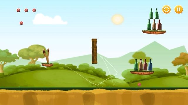 Bottle Shooting Game..Bottle Breaking Game !! Slingshot Skills !! Android Game. смотреть онлайн