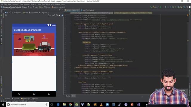 Android - Collapsing Toolbar смотреть онлайн