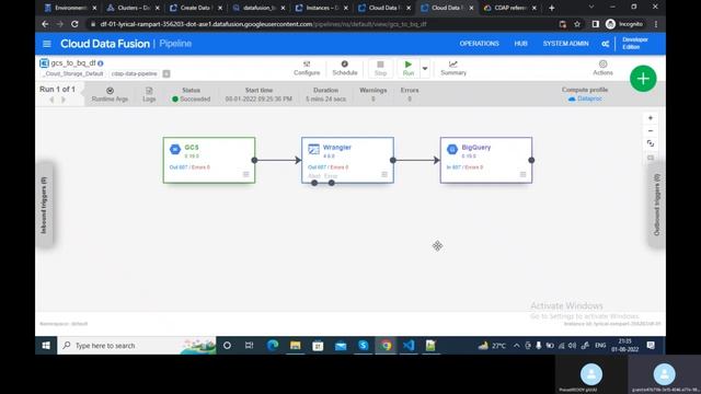 GCP Data Engineer : Data Fusion, Cloud composer and more смотреть онлайн