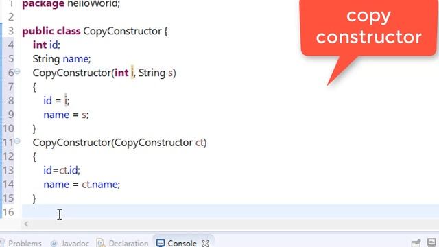 58. copy constructor in java смотреть онлайн