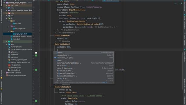 Membuat UI Login Flutter dan Impelementasi Menggunakan GraphQL #3 смотреть онлайн