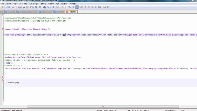 Bootstrap tutorial in bangla part 12 | Popover смотреть онлайн