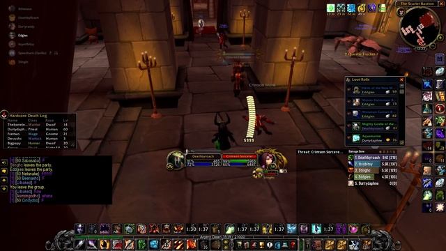 2 60 Deaths in Strat Live HC Classic WoW смотреть онлайн
