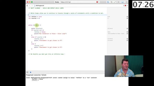 While and Repeat While Loops in Swift смотреть онлайн