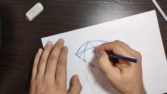 Рисуем алмаз. Уроки рисования для детей и школьников. смотреть онлайн