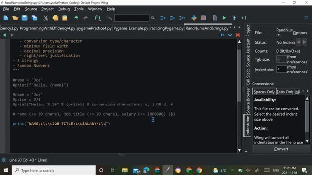 String Formatting, F Strings, and Random Module in Python | Python Programming Series Ep. 5 смотреть онлайн