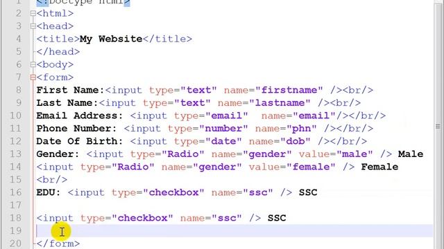 Html Table and Form Review Class 6 . смотреть онлайн
