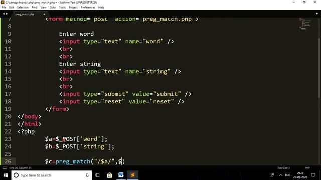 Preg_match() function in php| php programming|function in php| learn php |technical Shekhar ji смотреть онлайн