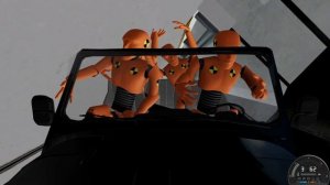 УАЗ - 31514 краш-тест с манекенами в BeamNG.drive