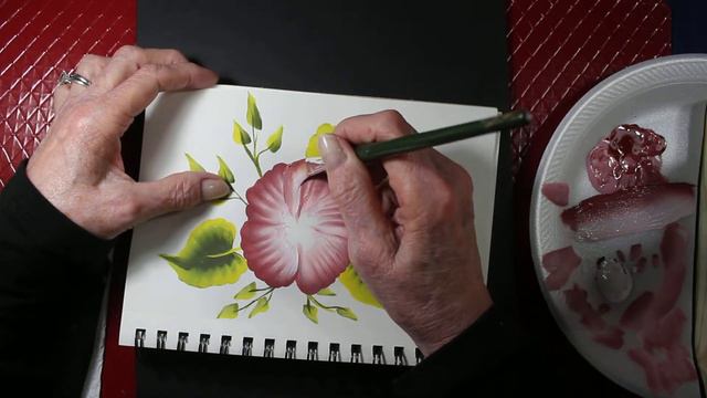 How To Paint A  Shell Stroke  -  One Stroke Painting  - CABBAGE ROSE - |  Easy One Stroke Painting