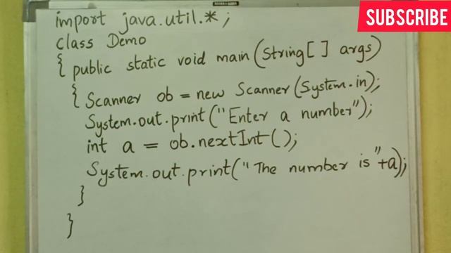 JAVA TUTORIAL |PART-9|INPUT IN JAVA-SCANNER CLASS| смотреть онлайн