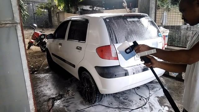 Bosch EasyAquatak 120 High Pressure Washer Test (Adjustable Nozzle And Detergent Nozzle)